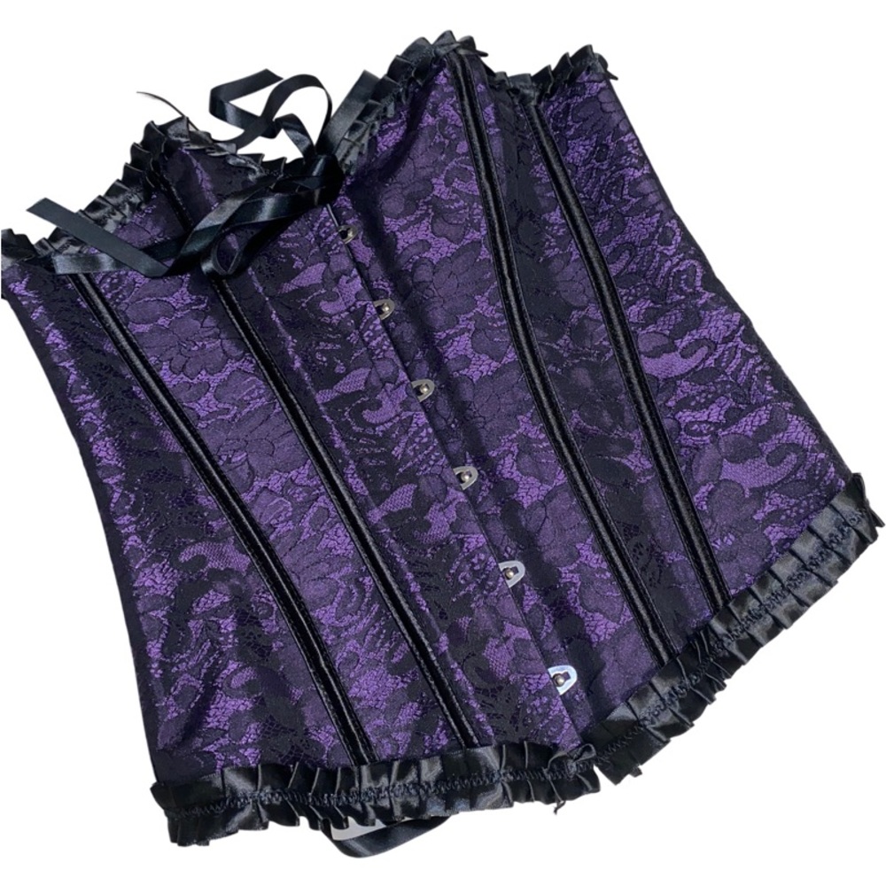 Purple Paisley Corset